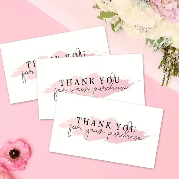 50 pcs "Thank You for Your Purchase” Small Business Thank You Cards - Picture 3 of 5